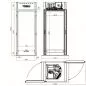 Mobile Preview: Mastro Edelstahl Durchfahrkühlschrank 1015 Liter mit 1 Tür | Beideseitig Volltür | -2°/+8C